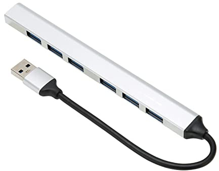 KIMISS High Speed USB Hub 7 Ports Extender Adapter USB 3. Hub Portable Slim Aluminum Multi Function Laptop - Electronics/Computers & Accessories/Computer Accessories & Peripherals/