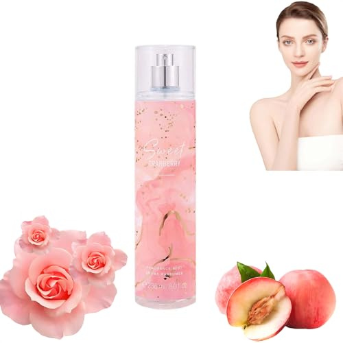 Bodyspray Parfum, Hair & Body Sprays Parfum Damen, Pfirsich & Vanille Passion Fragrance Mist, Body Mist, Langanhaltender Duftspray, Eau de Parfum Für damen (Pfirsich)