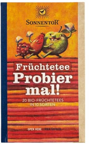Sonnentor Probier mal! Früchtetee, 20 Doppelkammerbeutel, 47g
