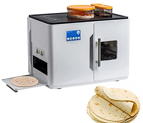Máquina automática para hacer tortillas, panqueques, panes planos y pitas, con una sola tecla.