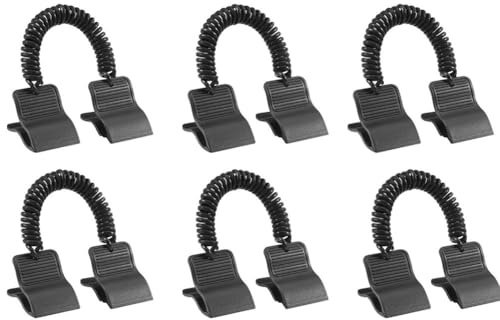 Gettimore Swimming Pool Plastic Clips for Solar Cover - for Durable ABS Material, Weather & UV, Secure Wind- Fit for Pool Covers, Easy Installation with No Tools Required, Pack of 6, Black