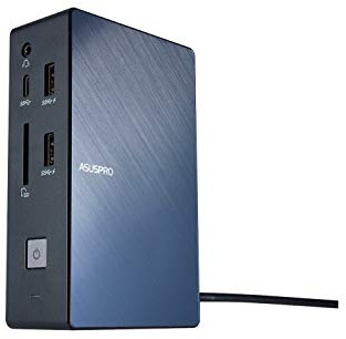 Asus SimPro Dock Black - Notebook docks & Port replicators (Cable, 10,100,1000 Mbit/s, SD, Asus, ASUSPRO B9440UA/B9438UA/BU404UA ASUSPRO P4540UQ/P4548UQ/PU554UQ), Nero