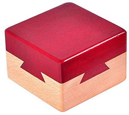 Amasawa Scatola Puzzle in Legno, Casella di Puzzle di Apertura Segreta di Legno Scatola di Regalo Misteriosa per Bambini e Adulti, Giocattoli Educativi di Gioco di Intelligenza