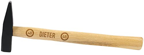 Herz & Heim® Hammer mit Gravur ihres gewünschten Namens und Motiv Auswahl Geburtstag