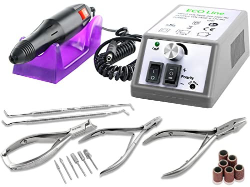 Fußpflegegerät Elektrisches Maniküre Pediküre-Set Fußpflegeset zur Hornhautentfernung mit Nagelzangen-Set zur Hand- und Fußpflege