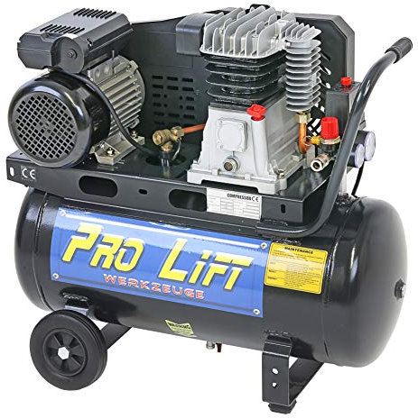 Pro-Lift-Werkzeuge Compresor de aire de 2,2 kW, inflador de neumáticos, 8 bar, 230 V, capacidad de dispensación de 170 l/min, compresor de aire comprimido, caldera de aire comprimido de 50 l
