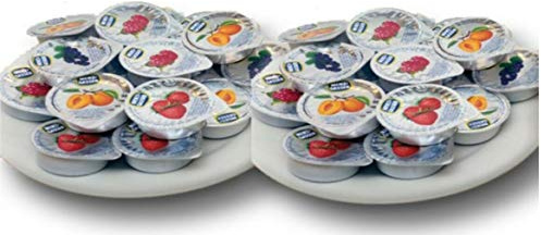 Menz and Gasser Assorted Jam Portions - Individual Portions of Delicious Assorted Jam Perfect for Breakfast Travel - Pack of 300 Portions Exp 04/26
