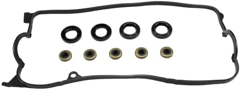 AUCERAMIC VS50606R Valve Cover Gasket Set Kit Fit 2001-2005 for Honda Civic EX HX GX DX LX 1.7L SOHC D17A1 D17A2 D17A6 D17A7