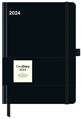 Black 2024 - Diary - Buchkalender - Taschenkalender - 16x22: Cool Diary