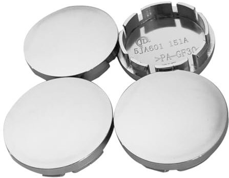 JNNJ 4 Pièces Auto Cache Moyeux, Enjoliveurs De Roue ABS, Enjoliveur Centre Roue pour Pneu Voiture, Enjoliveurs pour Jantes, Moyeux Et Centres Roues, Accessoire Véhicules(Couleur Galvanique)
