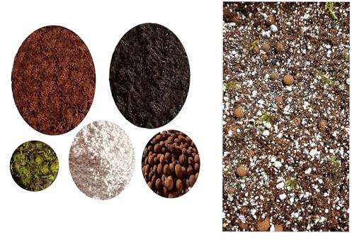 Premium Mix Soil,Balanced Blend for Plant Growth:Soil,Coco Coir,Clay,Moss,Perlite (1000, Grams)