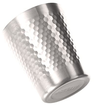 LABRIMP 2 Stücke Elegante Outdoor Bier Tasse Tragbare Edelstahl Schuss Tasse Für Wein Wasser Und
