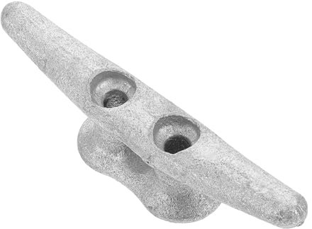 BIUDECO Yachtzubehör Seilklampe Kajak-Stollen Bootsklampen Dockklampe Bootszubehör Schiffszubehör Schiff Klampe Segelbootzubehör Bootsstegzubehör Dock-Hardware Formbarer Stahl Silver