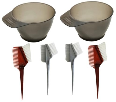 Healeved 6-teiliges Haarfärbewerkzeug-set Salon-haarfärbemittel-schüssel Kamm Einfaches Mischen Färben Kein Design Zufälliger Stil