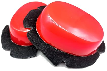 daph Deslizaderas Moto PVC de alta resistencia a la abrasión 3,5 cms de grosor. Intercambiables. Velcro gancho para monos con trabilla (FR/ES, Letras, Talla única, Regular, Regular, Estándar, Rojo)