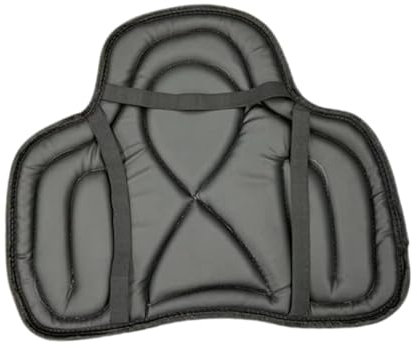 Fenteer Westernsattelunterlage, Sattelunterlage Westernsattel Sitzkissen Stoßdämpfende Pferdesattelunterlage mit Befestigungsgurt, Schwarz