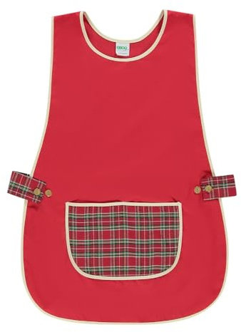 Siry Work Grembiule Scuola Infanzia, Cucina Donna, Taglia Unica, Regolabile in Vita con Due Bottoni che lo Rendono Facile da Indossare, Made in Italy, Art. Dalia