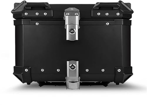 Helmet Bag Motorcycle Helmet Box CNC Aluminum Top Tail Rear Luggage Storage Tool Cases Lock Trunk for for for for Tail Box(65L)