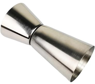 QuxetlRyz Jigger Paquete de 2 jiggers for cócteles de Barman (15/30 ml, 25/50 ml, 0,5/1 oz, 0,85/1,7 oz), Vaso medidor Doble de Acero Inoxidable.(2550ml)