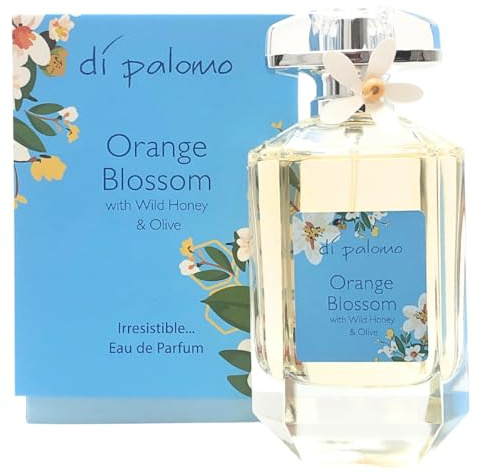 Di Palomo Orange Blossom & Wild Honey Eau De Parfum 100ml - Italian Scent with Bergamot Jasmine & Amber Long-Lasting Perfume Men Women Spray Gift for Her Him
