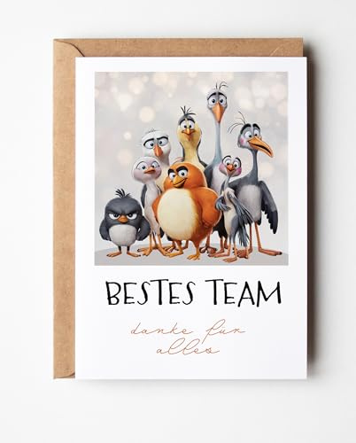PURESIZE 12er Set Team Karten im Polaroid Design, Kollegen Karten, Geschenk Mitarbeiter, Kollegin, Dankeschön, Weihnachten, kleine Aufmerksamkeit zum Abschied