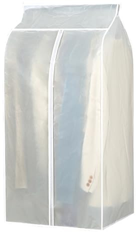 Masoog Long Dustproof Garment Bags, Clothes Cover for Clothing with Zip, Dustproof Storage Protection for Women, Men, Jackets, Coats, Wardrobe, Household