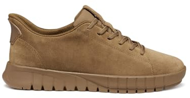 Geox Sneaker da donna FLEXTRIDE Plus in pelle grezza marrone, marrone, 40 EU