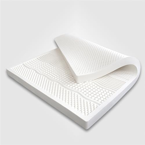 TFDRSEXVD 100% natürliche Latexmatratze, Kompression und Keine Verformung, Wabenporenbelüftung, weich und bequem, Latexmatratze,1in,180x200cm(71x79in)