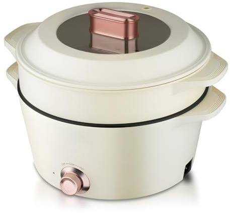 Olla Eléctrica Multifuncional: Sartén, Vaporera Y Caldera Antiadherentes For Cocinar, Freír Al Vapor En Casa