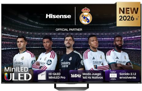 Hisense 65U7S Pro - MiniLED Pro Smart TV 65 Pulgadas, Hi-QLED MiniLED Pro, Modo Juego 165 Hz Nativos, Sonido Envolvente 2.1.2, Anti Reflection & Glare Free, IMAX Enhanced, Dolby Vision IQ, HDR 10+