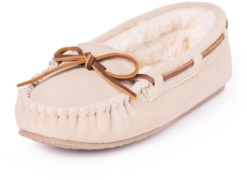 Minnetonka Womens Cally Moccasin Slipper Stone Size 7