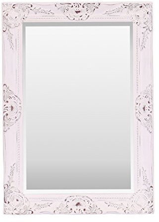 Välj speglar Haywood väggspegel – fransk chic stil – äkta träram (vintage vit, 50 cm x 70 cm)