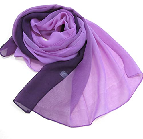 A Liittle Tree- Lady Women Fashion Hijab Stylish Soft Scarf Shawl Neck Wrap Headscarf Stole (GC(Lilac/Purple))