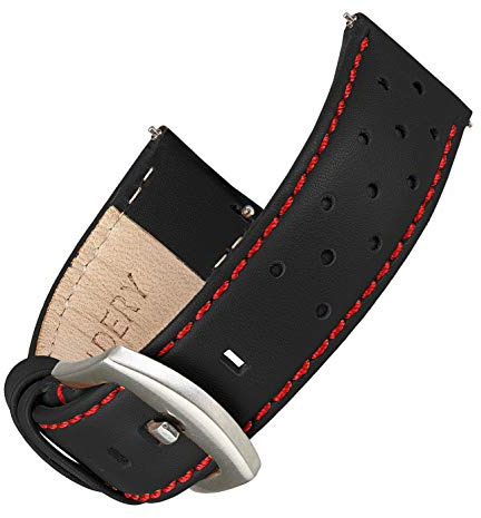 Wildery Uhrenarmband 20mm Leder I Smartwatch Ersatz Armband Quick-Release