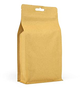Evergreen Goods 50 st bruna kraftmatpåsar med platt botten (120 x 220 mm) | återförslutningsbara förslutningsbara påsar med rivhack | fristående isolerade förvaringspåsar för kaffebönor, nötter