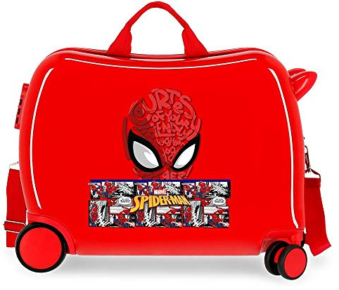 Marvel Spiderman Comic Valise pour enfant Rouge 50 x 38 x 20 cm Rigide 0 Fermeture à combinaison latérale 38 L 3 kg 4 bagages à main