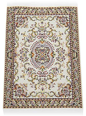 Rugs Dolls House, 6. 3 x 3. 9 Inches Miniature Rug Bath Mat Miniature Dollhouse Rugs Dolls House Accessories DIY Dolls House Carpet Decoration for 1:12 Scale Dollhouse