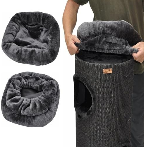 nanook Katzenbett Liegemulde Katzenliege Schlafplatz als Kratztonnen Erweiterung Ergänzung anthrazit grau