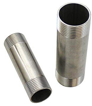 OTANA BSP 1/2 3/4 1 Fitting Edelstahl 304 Gewindefitting 5/6/8/10/15/20/30 cm Adapter Duschstange, 30 cm x 1I2 Zoll