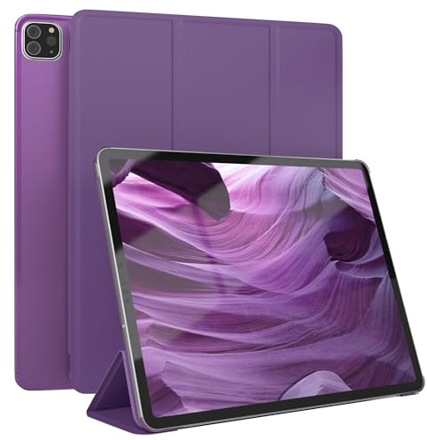 EAZY CASE - Hülle für iPad Pro 12.9 [Modell 2018/2020/2021/2022] - 12.9 Zoll Hülle für iPad 12.9 Pro Case - Hülle Tablet Cover - Smartcase zum Aufstellen - Klappcase Auto Sleep Wake Up Lila