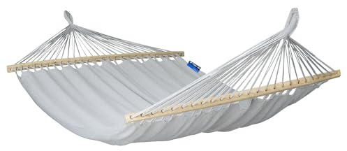 Potenza Outdoor Merida Stabhängematte Hängematte 215 x 160 cm, Belastbarkeit bis 200 kg I Boho Doppelhängematte XXL