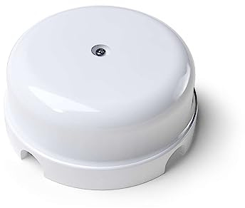 Dekorative Verteilerdose aus Porzellan mit 4 Auslässen, Größe Medium, Weiß