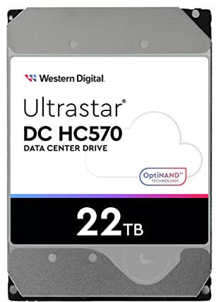 WD Ultrastar DC HC570 - Festplatte - 22 TB - intern - 3.5 (8.9 cm) - SAS 12Gb/s - 7200 RPM - Puffer: 512 MB