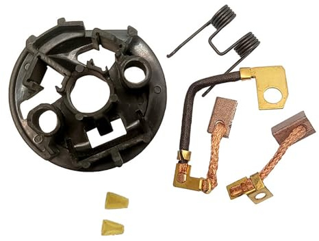 Baceyong 1 kit de soporte de cepillo de arranque, compatible con Citroen modelos, piezas de motor de arranque de motocicleta automotriz, soporte de cepillo de carbono compatible con Fiat