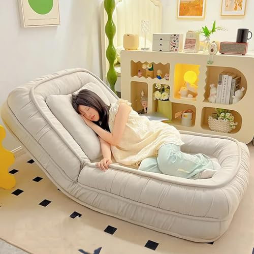 Generisch Lazy Sofa Couch Bett – Klappbare Tatami-Matratze, Sofa für Schlafzimmer, Salon, Büro, Wohnzimmer – bequeme und praktische Möbel zum Entspannen und Schlafen, 175 x 95 cm