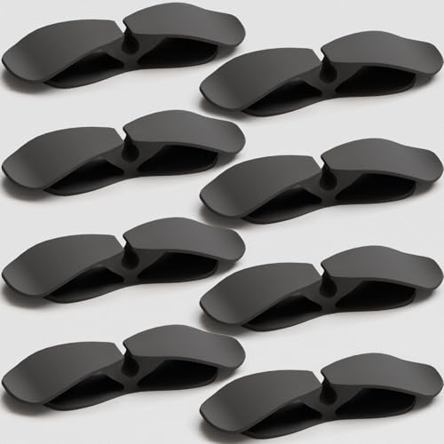 Cord Organizer for Appliances 8-PCS Black, Kitchen Appliance Cord Organizer Stick On, Appliance Cord Holder, Cord Wrappers, Cord Winder for Pressure Cooker, Air Fryer, Blender, Coffee Maker, Toaster