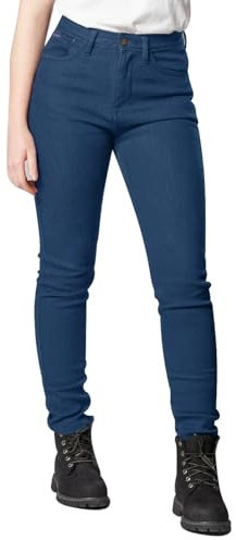Bikers Gear Australia BGA Motorcycle Jeans for Women Protective Motorbike Trousers Kevlar Stretch Motorbike Jeans Ladies with Removable Hip & Knee Armor (UK, Numeric, 8, Regular, Regular, Blue)
