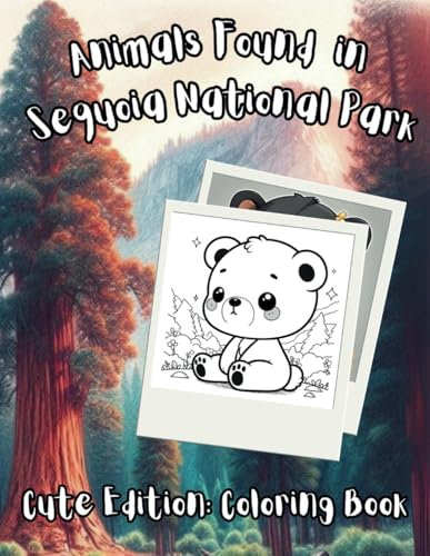 Animals Found in Sequoia National Park: Cute Edition: Coloring Book