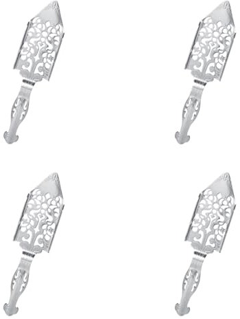 TOPINCN 4 Pezzi Cucchiaio per Assenzio, Cucchiaio per Assenzio con Filtro per Bicchiere da Cocktail in Acciaio Inossidabile, Ottimo per L'Uso Al Bar