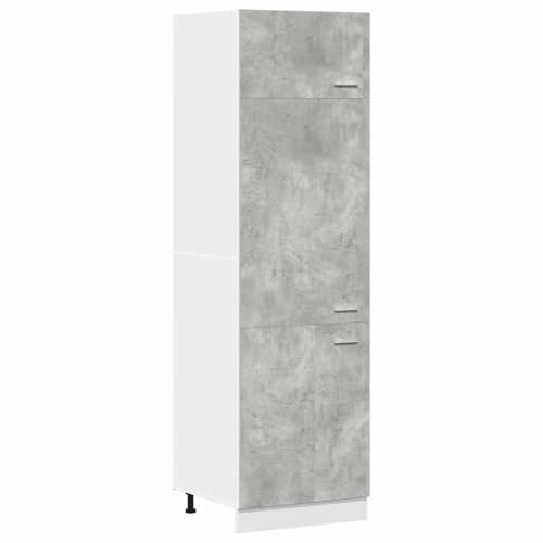 856124 - Armadietto per frigorifero, 60 x 57 x 207 cm, in legno